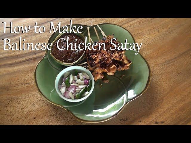 Balinese Chicken Satay with Peanut Dipping Sauce