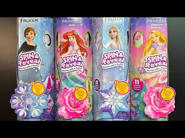 ASMR | Unboxing Disney Princess Spin & Reveal Surprise Dolls!