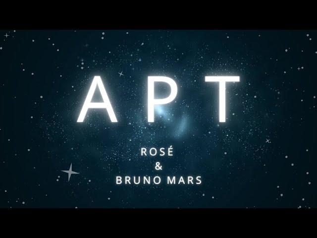 APT.-ROSÉ & Bruno Mars /English and Chinese lyrics/中英歌詞/中韓歌詞/中文翻譯/阿帕特아파트