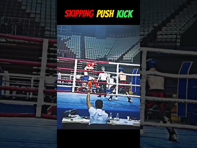 Skipping Push Kick  #kickboxing #pishkick #muaythai #shortsfeed