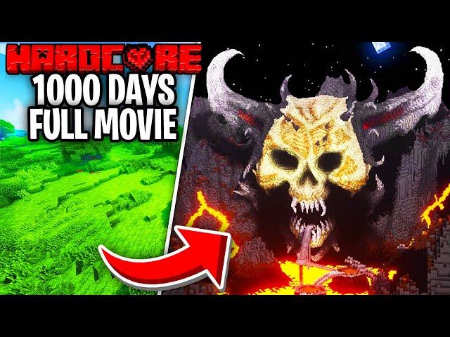 I Survived 1,000 Days in HARDCORE Minecraft! (FULL MOVIE)