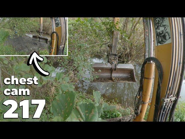 Two Beaver Dams And A Surprising Amount Of Mud - Beaver Dam Removal With Excavator No.217