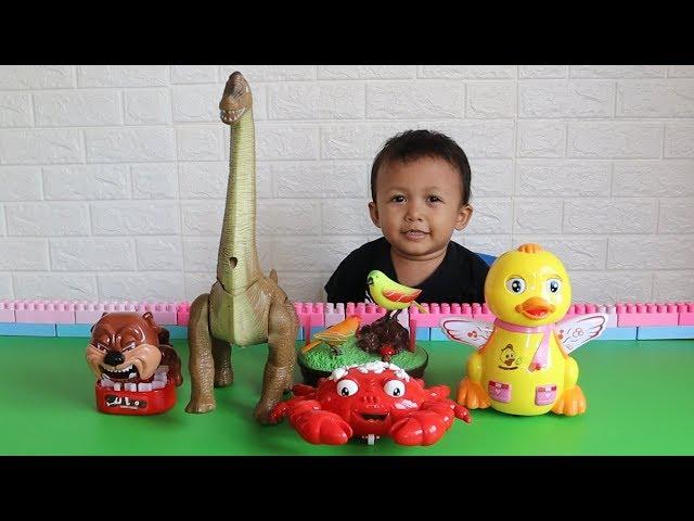 Dinosaur Toys, Ducks, Crabs, Birds and Dogs - Learn and play