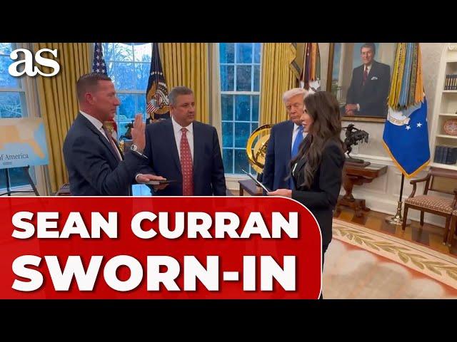 President TRUMP oversees SWEARING-IN of new Secret Service Director SEAN CURRAN