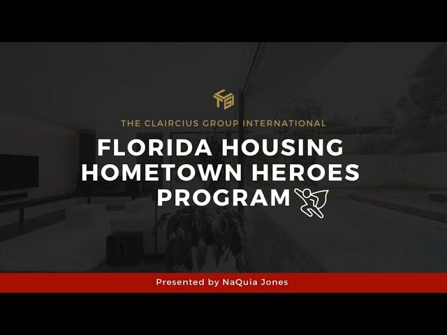 #Florida Housing #hometownheroes  program