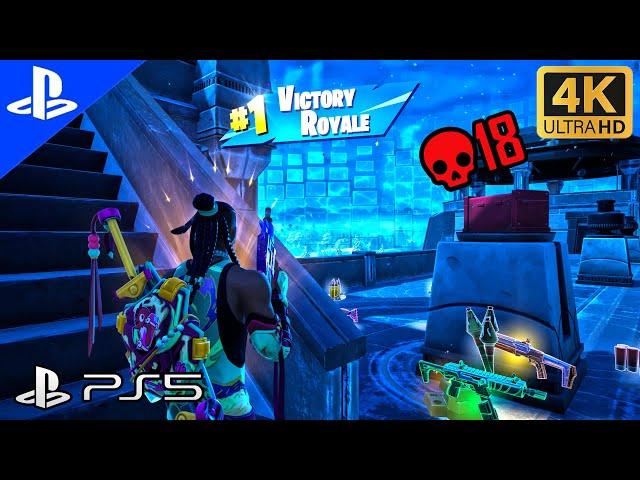 FORTNITE PS5 Chapter 4 | SOLO WIN Gameplay | 18 kill |4K ( no commentary )