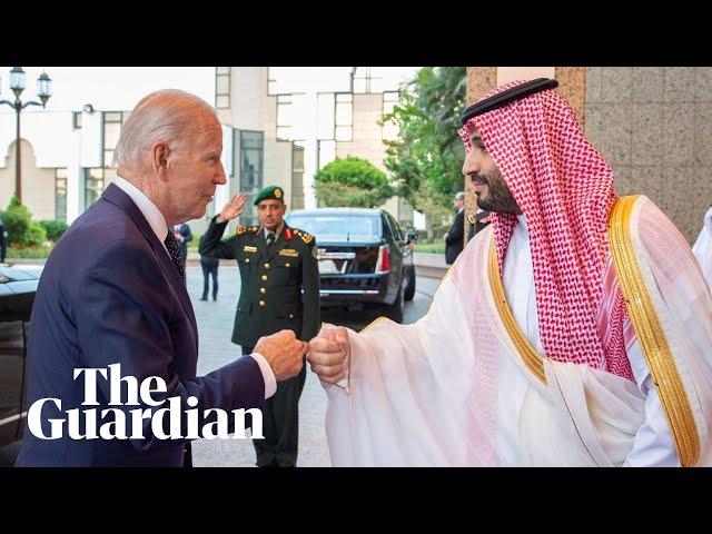 Joe Biden fist bumps Mohammed bin Salman during visit to Saudi Arabia