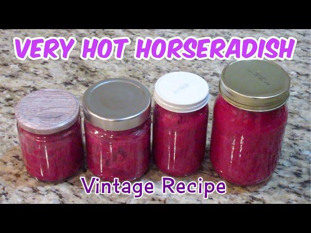 Homemade Horseradish Recipe With Beets - Very Hot Horseradish