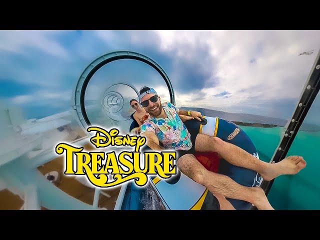 Riding The ALL NEW Attraction On The Disney Treasure: Private Cabana on Disney’s Castaway Cay!