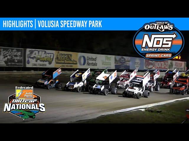 World of Outlaws NOS Energy Drink Sprint Cars | Volusia Speedway Park | Feb. 7, 2025 | HIGHLIGHTS