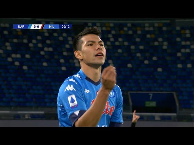 Hirving Lozano vs Milan (Serie A) HD || 22/11/2020