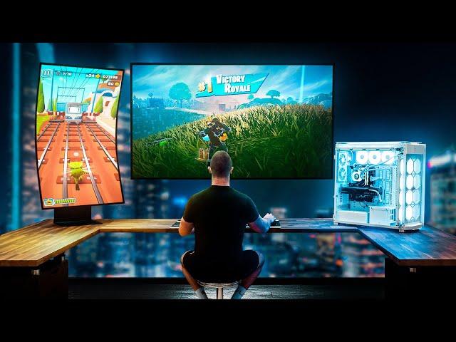 I Built the World's LARGEST Gaming Setup!