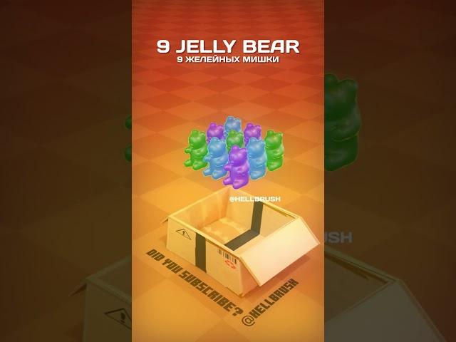 Cute Jelly Bears Simulation #JellyBears #blender #clothsimulation #3d #candy #Cloth #3dcloth