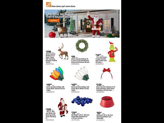 Home Depot Ad October 31 – November 7, 2024