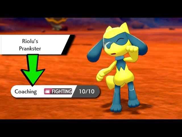 COACHING Prankster Riolu!