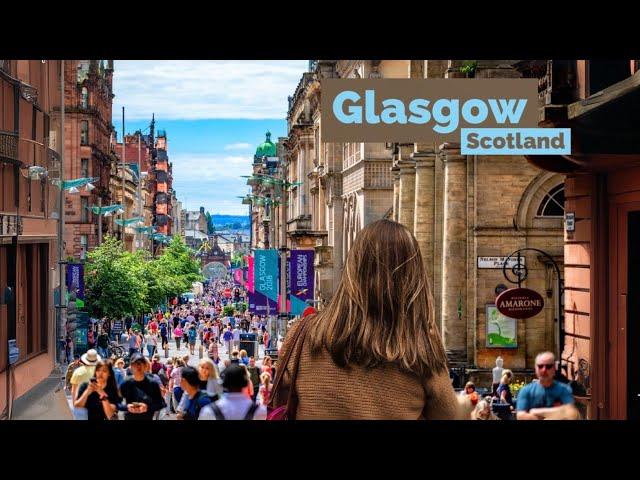 Glasgow, Scotland 󠁧󠁢󠁳󠁣󠁴󠁿 | January 2023 Walking Tour 4K HDR 60fps