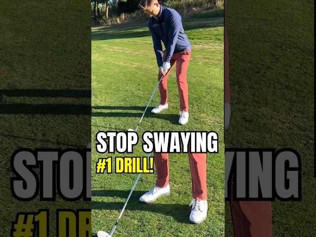 #1 DRILL to STOP SWAYING  #alexelliottgolf #golfball #golfexercise #golftips #golfer