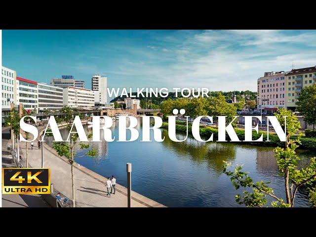 Saarbrücken, Germany in 4k HDR   walking tour DOLBY VISION