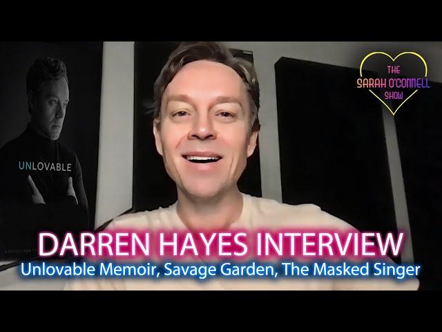 Darren Hayes interview - Unlovable Memoir, Savage Garden Darren's Version, The Masked Singer, Tour