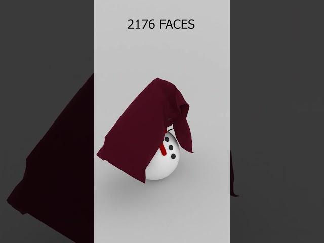 Cloth Simulation 2176K Faces! #3d #3dart #3danimation #learning #effect #3dsmax