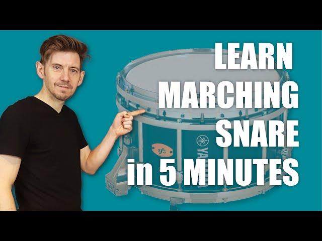 Learn how to play marching snare in 5 minutes