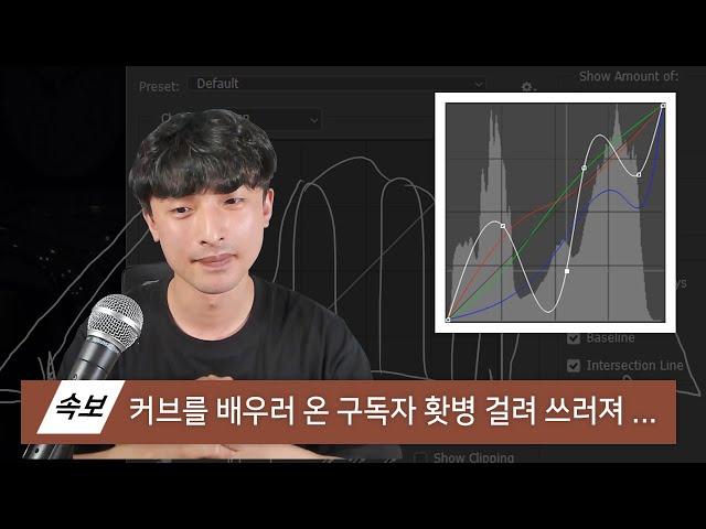 [무편집] 포토샵 보정 커브(Curves)는 이 영상으로 종결