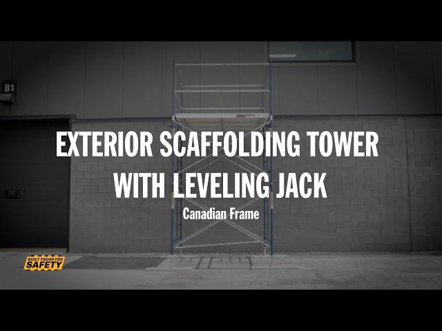 Scaffold TOWER with 24 in. Leveling Jacks - METALTECH