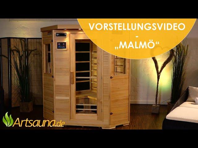 Infrarotkabine Malmö125 Dual-Heizsystem [Vorstellungsvideo] | Artsauna 