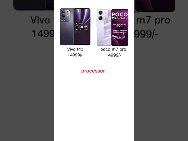 Vivo T4x 5G vs Poco M7 Pro 5G - Who is Best ?