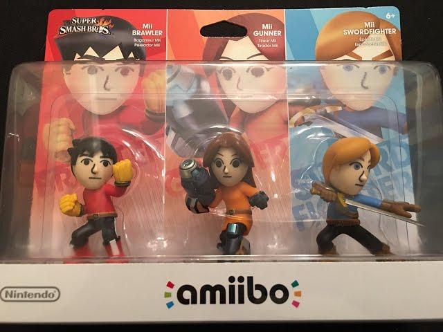 Mii Fighters Toys "R" Us Exclusive 3-Pack Nintendo Amiibo Unboxing