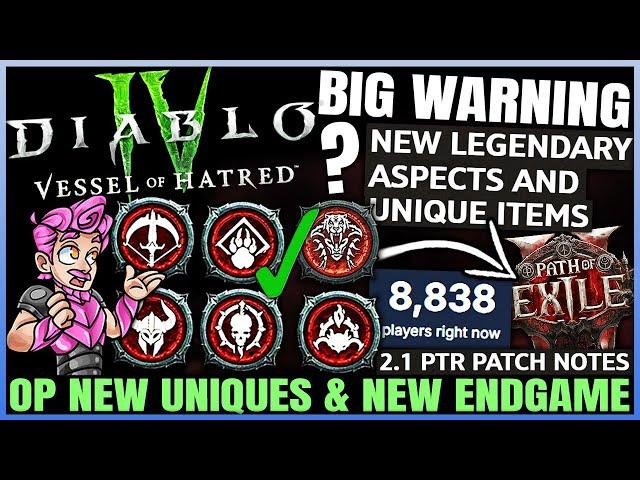 Diablo 4 - CONFIRMED: ALL New Class Uniques, New Endgame Reveals, Eldritch Powers, Season 7 & More!