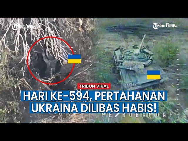 PERANG RUSIA VS UKRAINA HARI KE-594, Pertahanan Ukraina di Krasnolimansk Dilibas Habis!