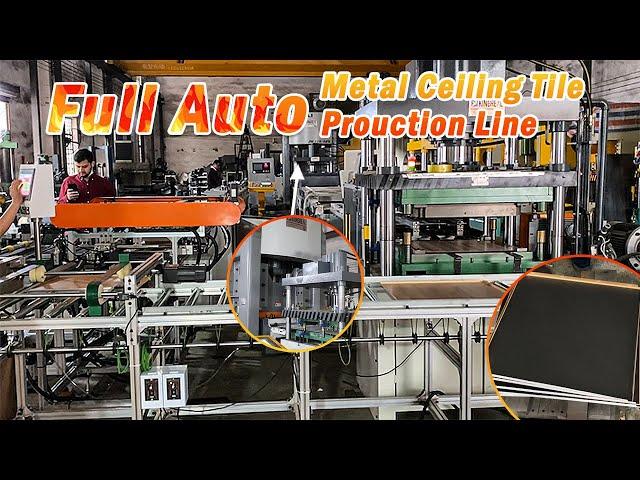 KINGREAL high speed Full Auto Metal ceiling tile Production Line