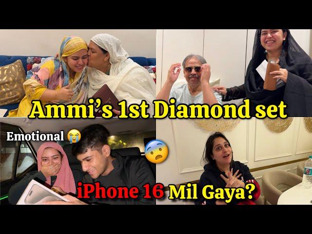 Surprising Ammi with diamond set   | iPhone 16 mil Gaya? | I got emotional 