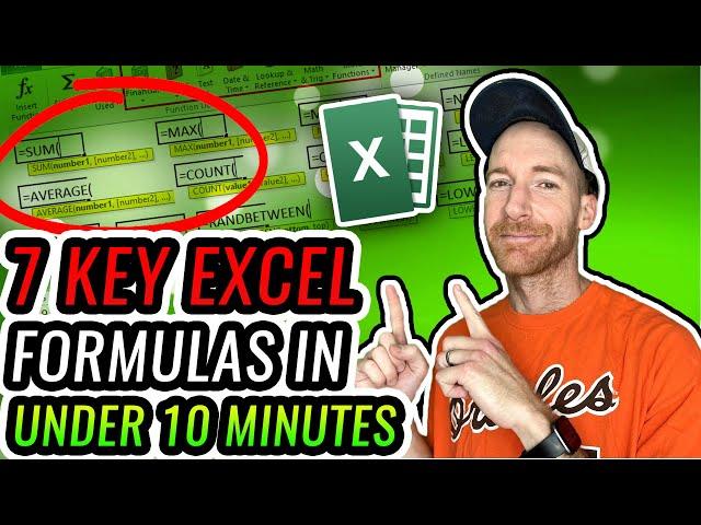 7 Excel Formulas that will be on any Excel Exam!