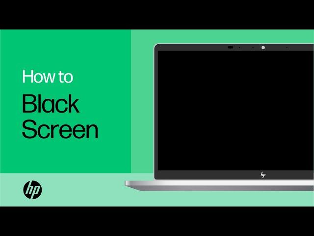 HP Laptop Starts but No Display | Black Screen | HP Support