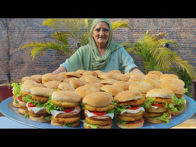 BIG MAHARAJA BURGER | Indian Double Patty Burger Recipe | Veg Mac Burger Recipe | Burger Recipe