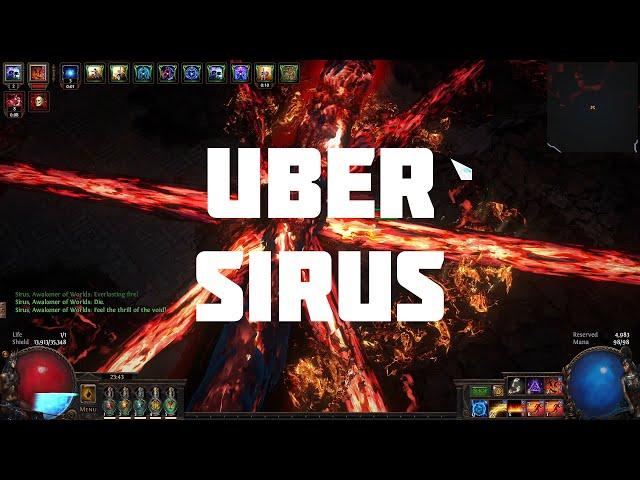 Uber Sirus kill - Facetanking every mechanic - 3.18 PoE - first impressions