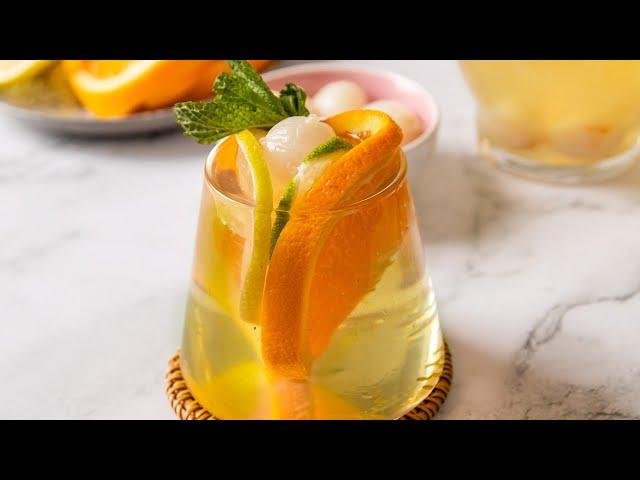 Citrusy Lychee Sangria Recipe