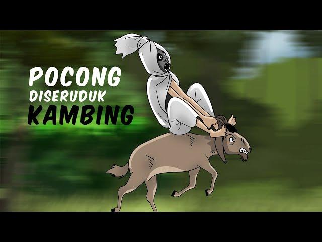 Pocong Diseruduk Kambing - Kartun Hantu Lucu