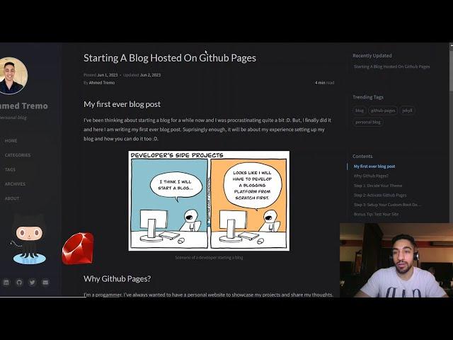 How to build your Blog for free on GitHub Pages using Jekyll (Walkthrough).