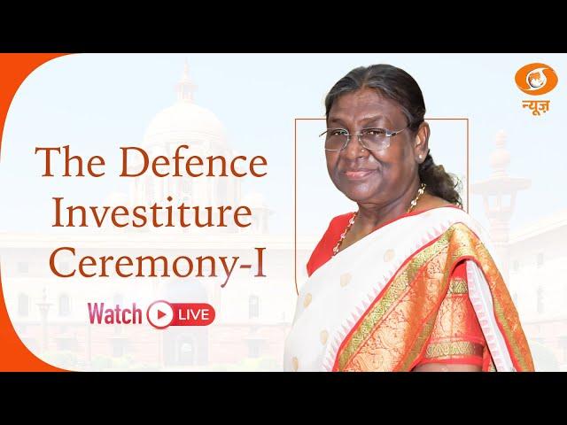 President Droupadi Murmu Attends The Defence Investiture Ceremony-I At Rashtrapati Bhavan