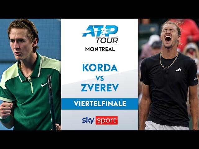 Korda  vs. Zverev  - Viertelfinale | National Bank Open Montreal 2024 | Sky Sport Tennis