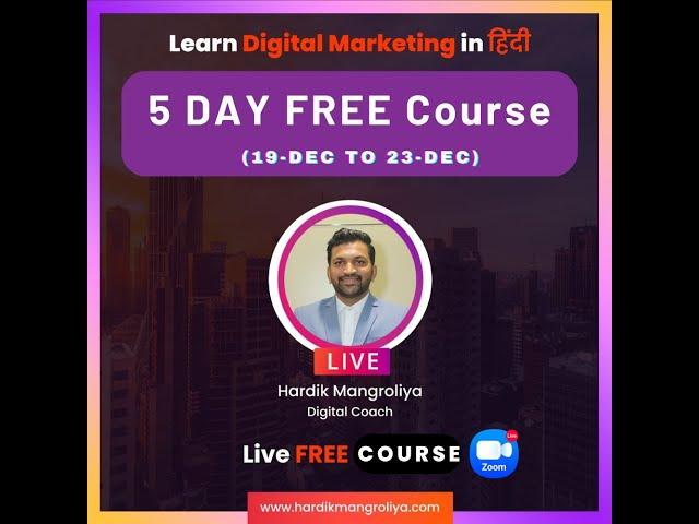 Day 3 - Facebook Ads - 5 Day Digital Marketing Course Online