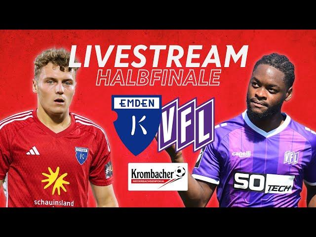 Exklusiv im LIVESTREAM: Kickers Emden vs. VfL Osnabrück | Krombacher Niedersachsenpokal Halbfinale