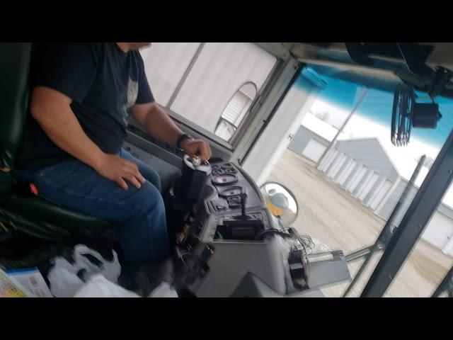 Steering my Blue Bird School Bus with a breaker bar because steering wheels are overrated!