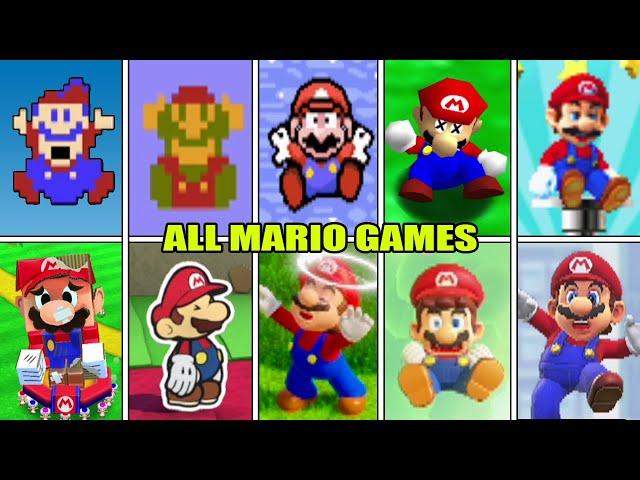 Evolution Of Mario's Deaths Animations (ALL MARIO GAMES!) (1981-2024) #PaperMario