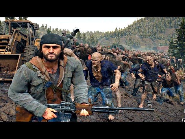 Days Gone - Junkyard Zombie Horde Boss Fight (Days Gone 2019)