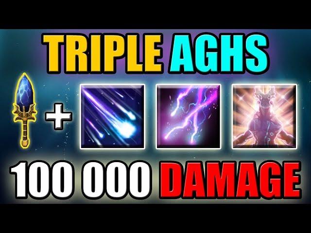 100k Magical Damage. Triple Aghs Upgrade [5 Skills Ability Draft Bug] Dota 2