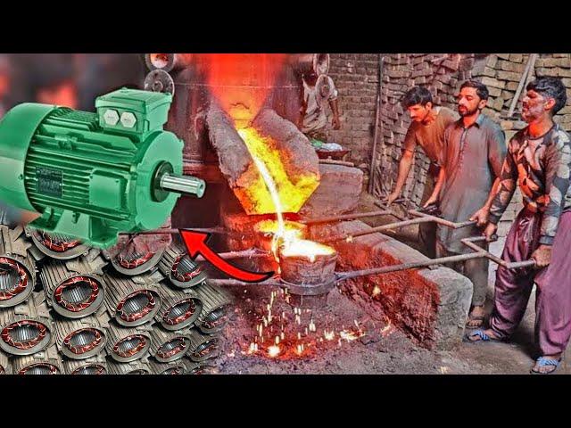 incredible Manufacturing Process of Electrical Motors | Process of Metal Recycling in Factory